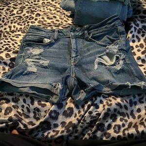 American eagle denim shorts size 10